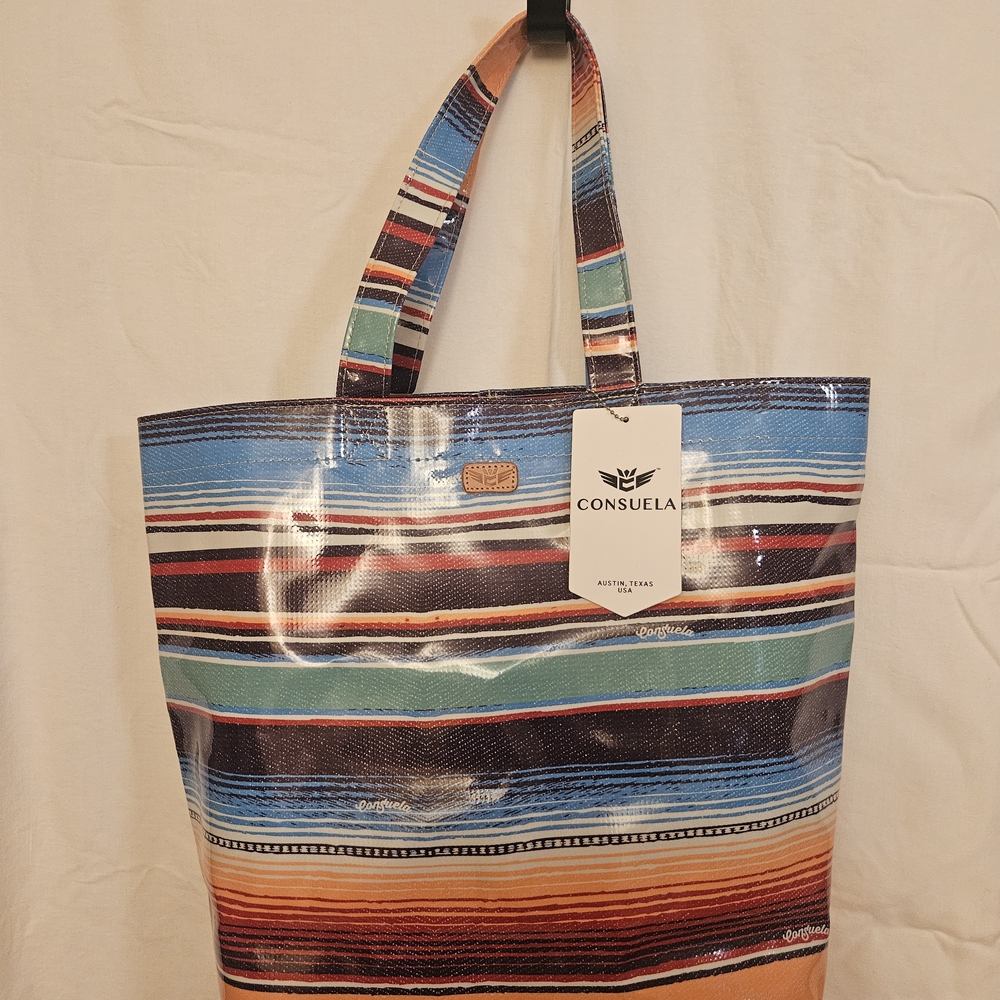 Consuela Multicolor Striped Tote Bag